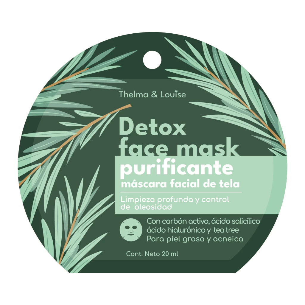 Mascarilla Detox Con Carbón Activado Y Acído Hialuronico