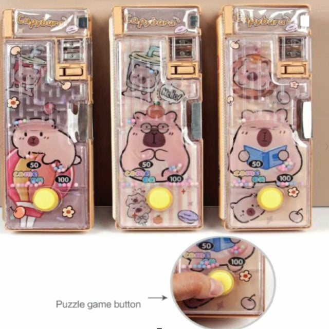 Cartuchera Multifuncional con Botón de Juego Capybara Enjoy