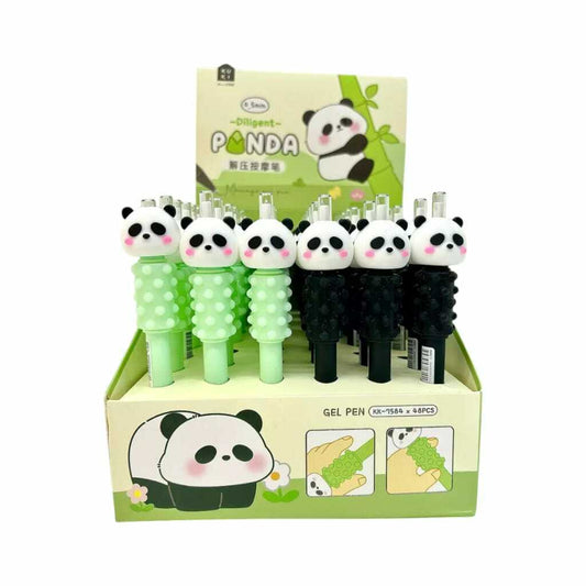 Boligrafo Panda Con Masajeador x caja 48u