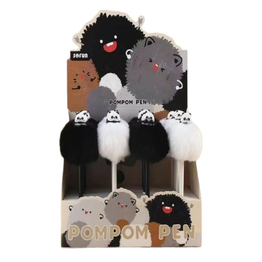 Boligrafo Panda Pompón
