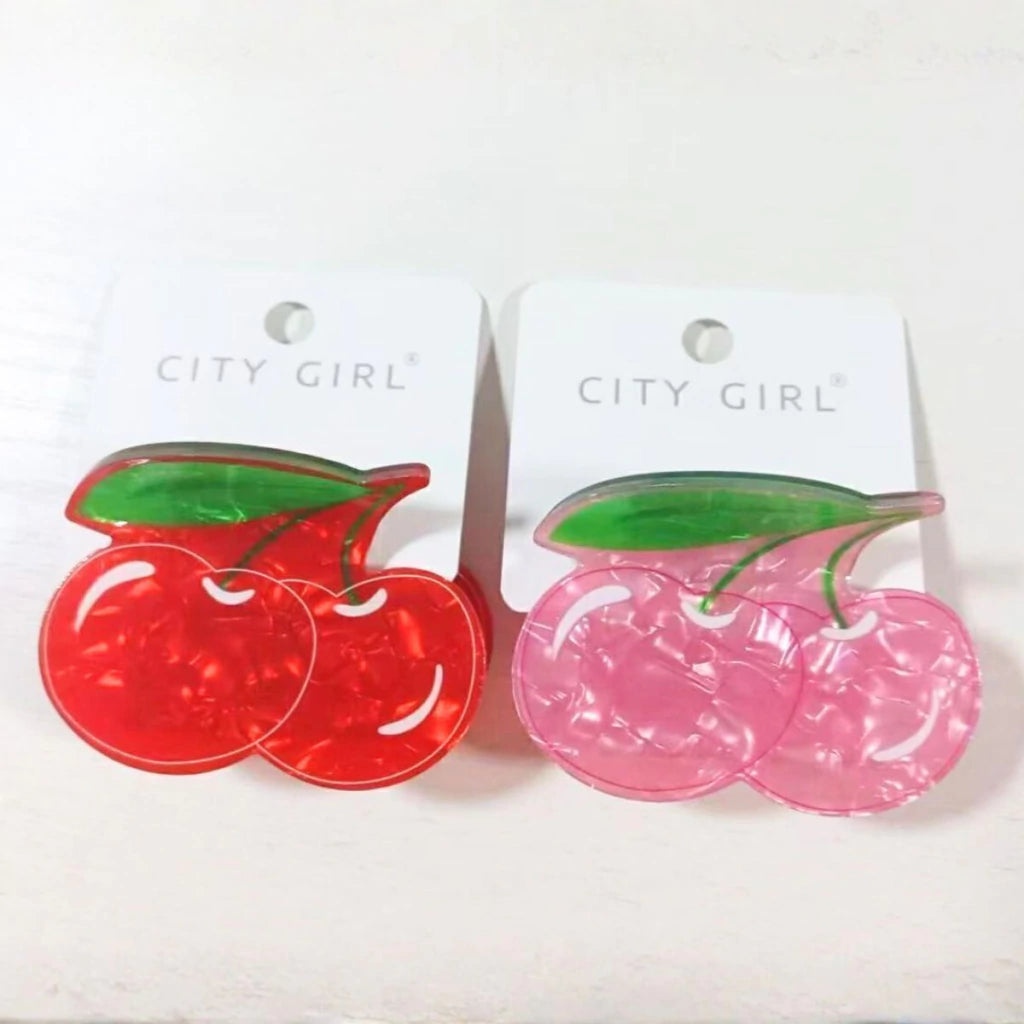 PACK X12U Broche Para Cabello de Cereza CITY GIRL