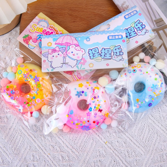 Squishy Forma Dona con Glitter