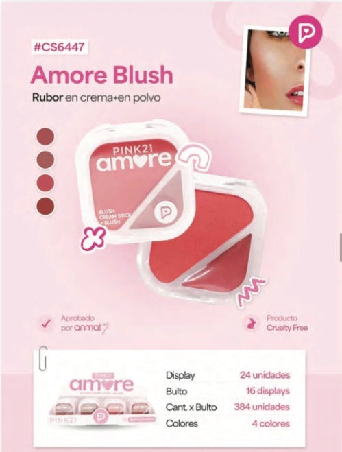 RUBOR EN CRAME-EN POLVO PINK21