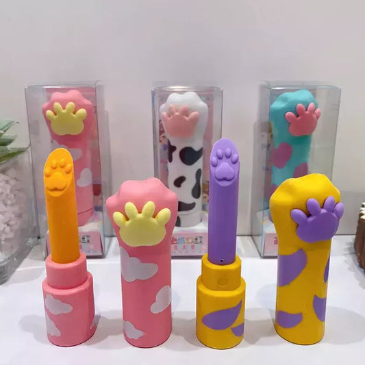 Goma Borrador Pata de gato forma labial x caja 12u