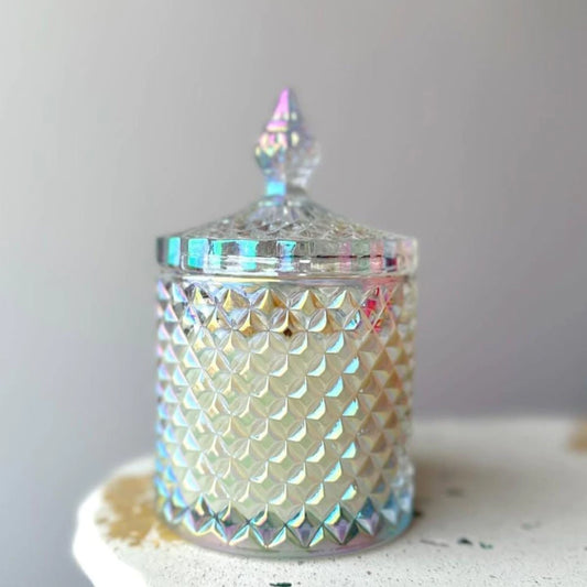 Caramelera de Vidrio Tornasolado