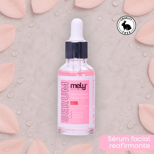 SERUM FACIAL 4 EN 1 NIACINAMIDA, AGUA DE ROSAS, GLICERINAY ÁCIDO HIALURÓNICO
