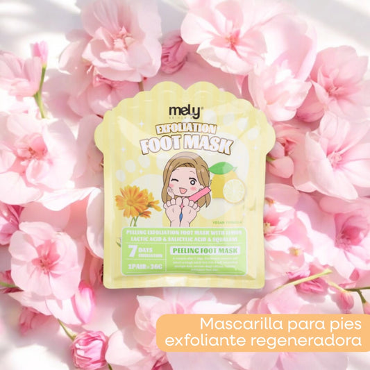 MASCARILLA PARA PIES CON ACIDO LACTICO DE LIMON, ACIDO SALICILICO Y ESCUALANO MELY