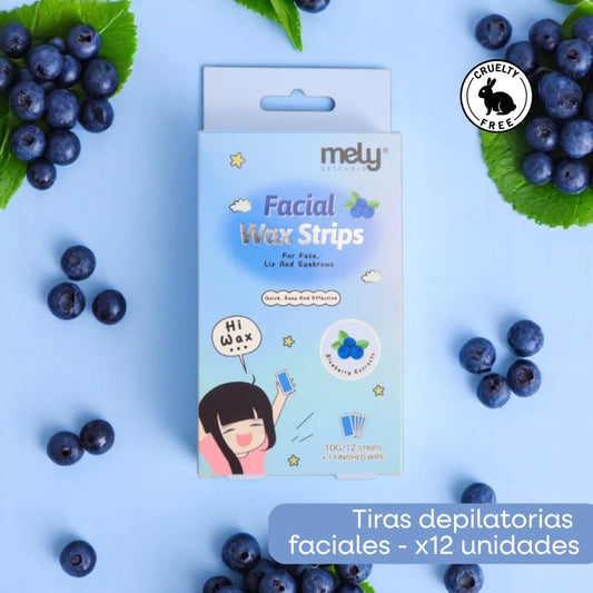 Tiras Depiladoras Faciales x12pcs Mely Arandanos