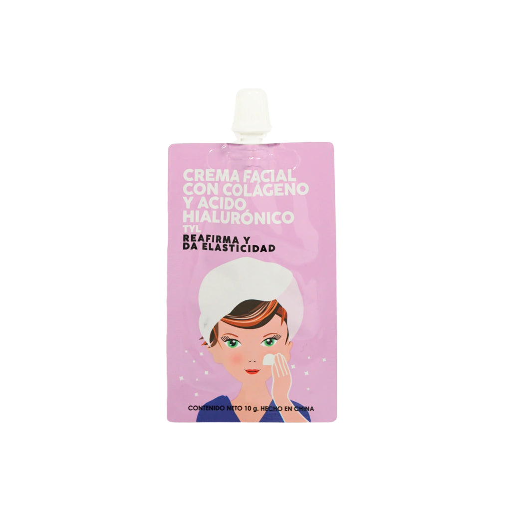 POUCH CREMA FACIAL CON COLAGENO Y HIARULONICO 10GR