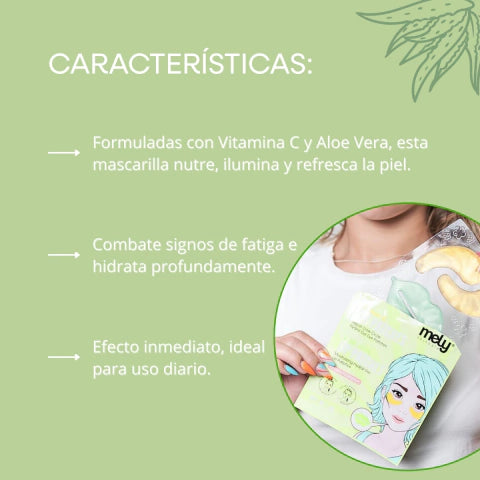 VITAMIN C & ALOE VERA EYE/LIP PATCHES6GR+6GR MELY