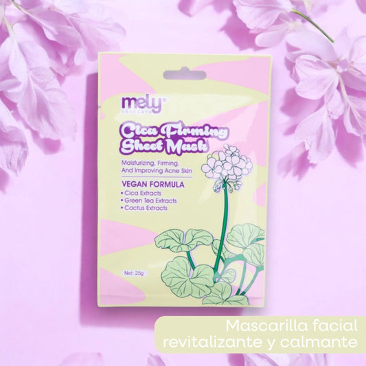 MASCARILLA FACIAL DE EXTRACTO DE CICA TE VERDE Y CACTUS