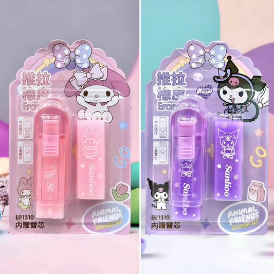 Borrador Retráctil + Repuesto Sanrio
