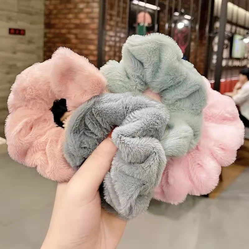 Pack x 12U. Scrunchies Peluche