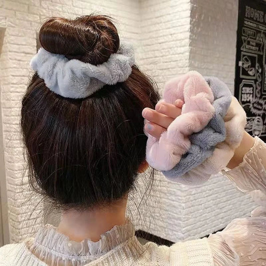 Pack x 12U. Scrunchies Peluche