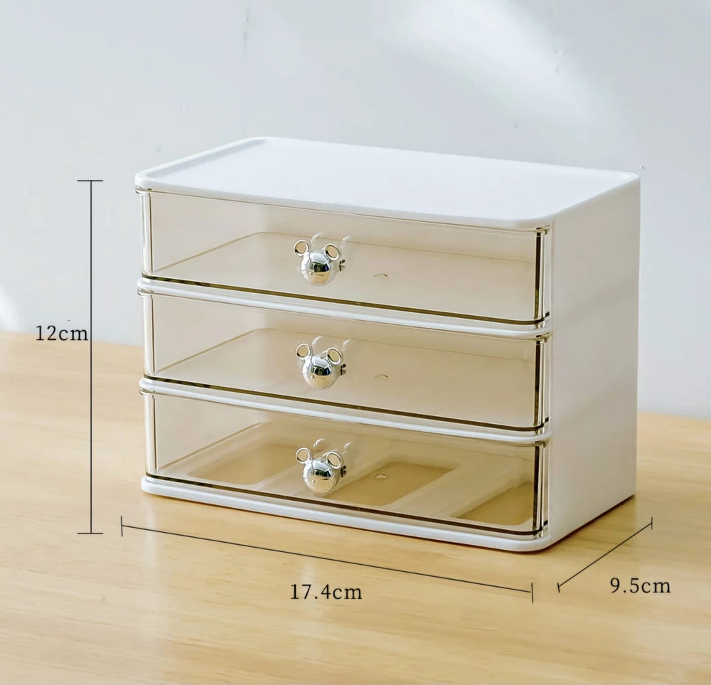 Organizador Escritorio De 3 Cajones Con Deco Oso