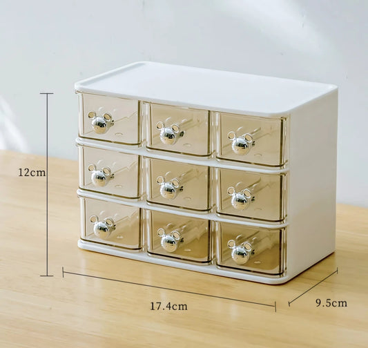 Organizador Escritorio Cajonera De 9 Cajones Deco Oso