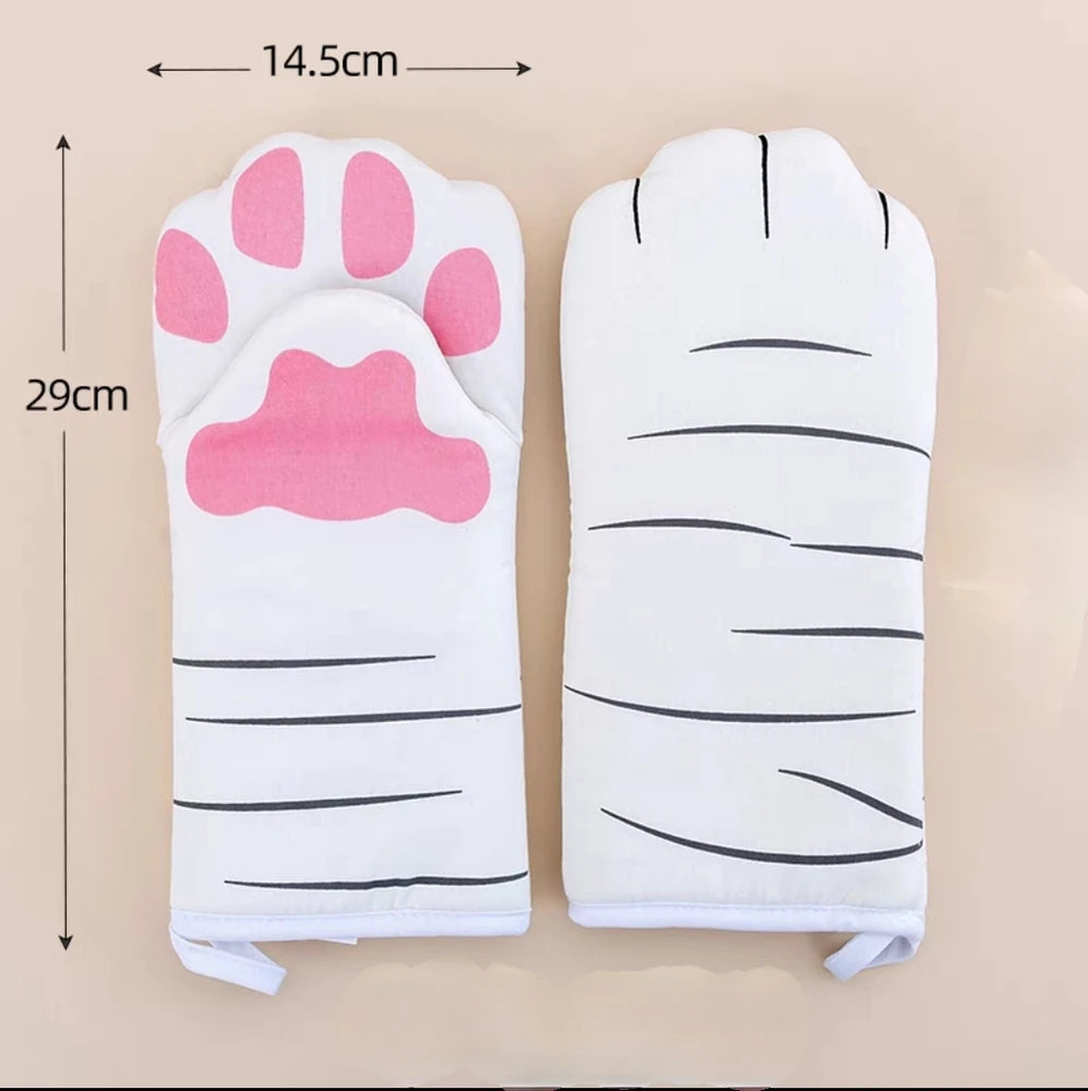 MANOPLA FORMA GARRA DE GATO BLANCO