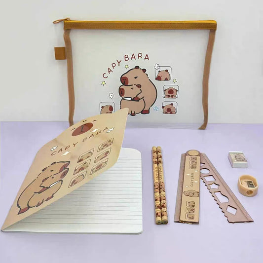 Set de Cartuchera + Utiles Capybara
