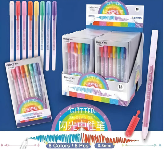 Set Birome de Gel + Glitter CHOSCH