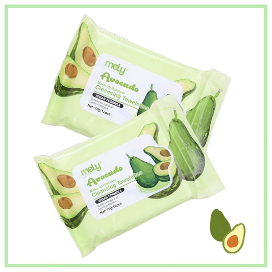 AVOCADO MAKE-UP REMOVER CLEANSING TOWELETTES 70G MELY