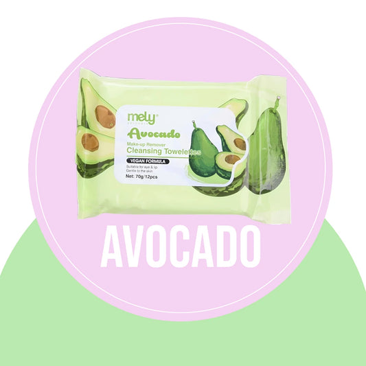 AVOCADO MAKE-UP REMOVER CLEANSING TOWELETTES 70G MELY