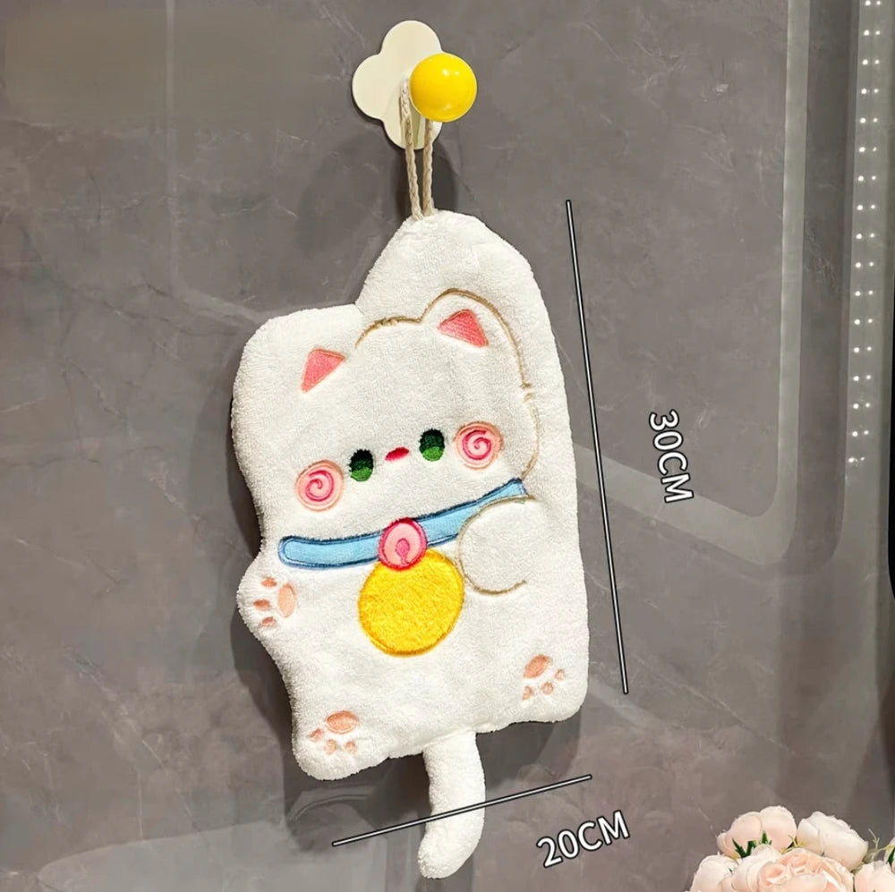 TOALLAS DE MANO FORMA DE GATO