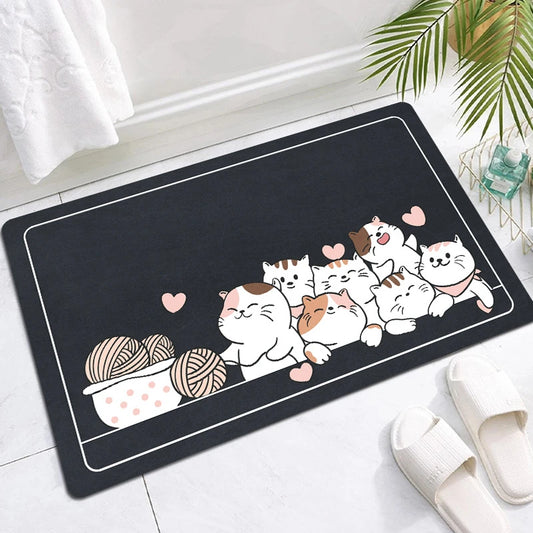 Alfombra para Baño Gatitos