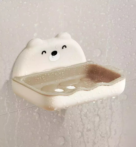 Jabonera de pared oso + adhesivo