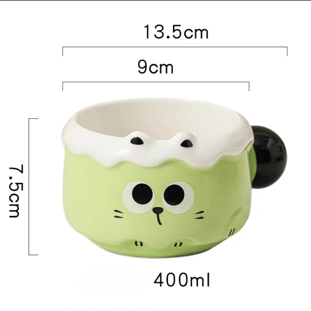 TAZA TAZON CERAMICA GATO