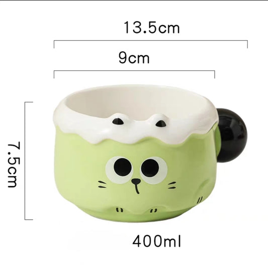 TAZA TAZON CERAMICA GATO