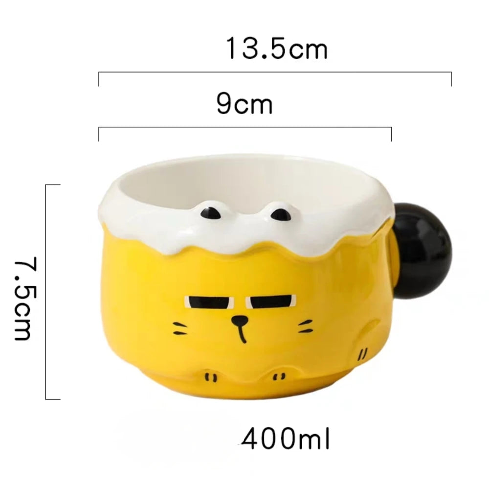 TAZA TAZON CERAMICA GATO