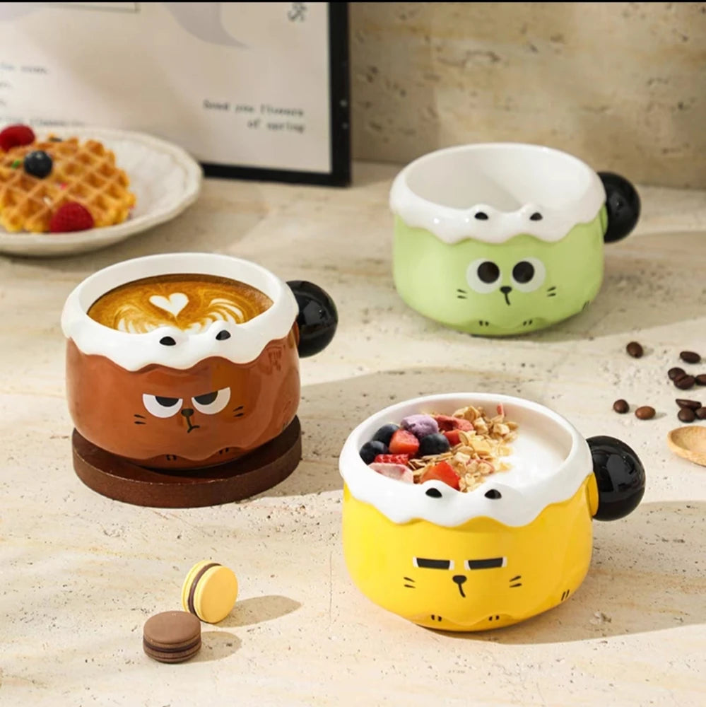 TAZA TAZON CERAMICA GATO