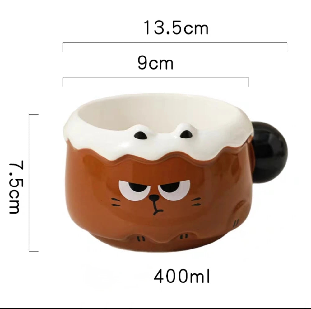 TAZA TAZON CERAMICA GATO