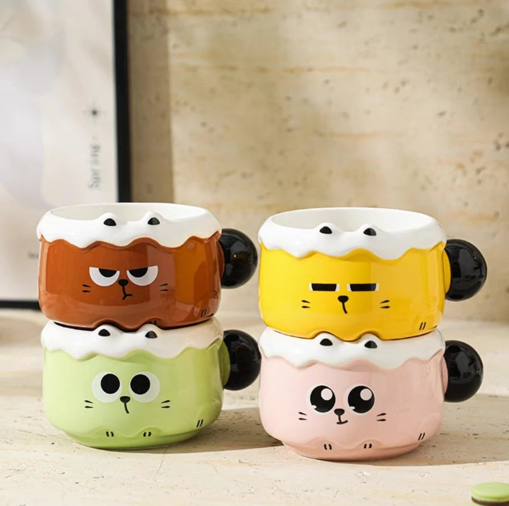TAZA TAZON CERAMICA GATO