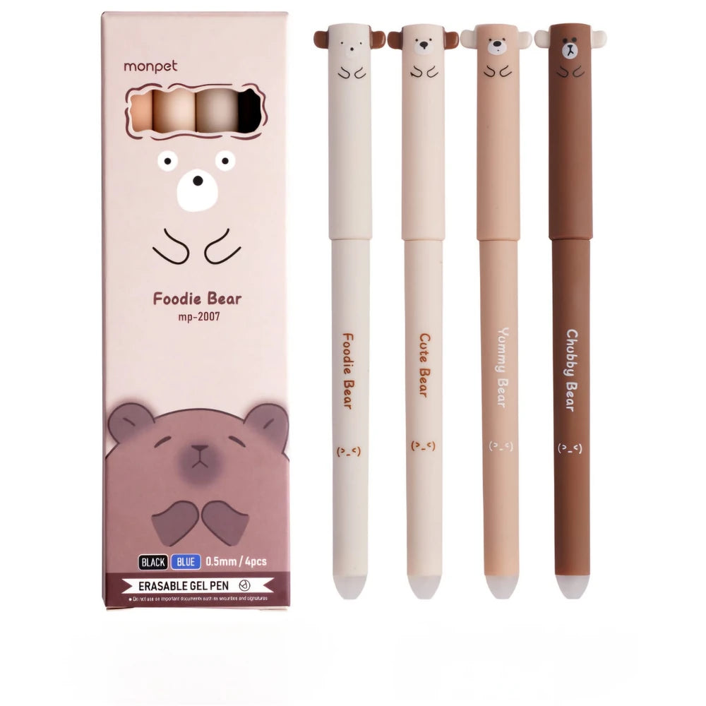Set x 4pcs Boligrafo Retráctil Capybara