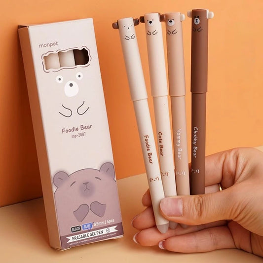 Set x 4pcs Boligrafo Retráctil Capybara