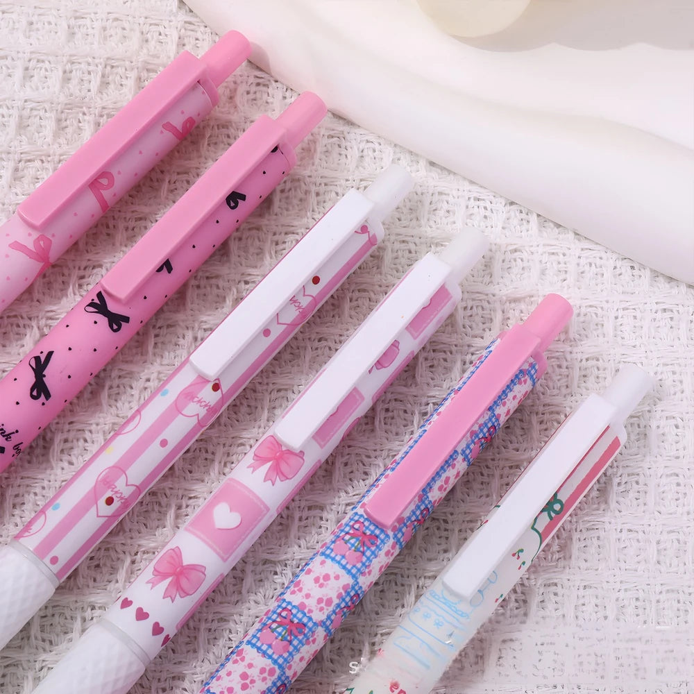 Set x 6pcs Boligrafo Retráctil Moño