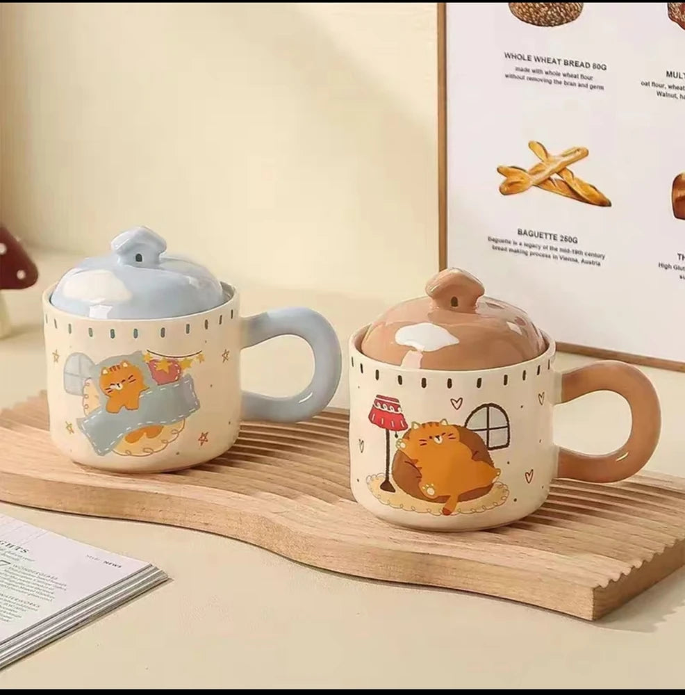 TAZA CERAMICA LAZY CAT
