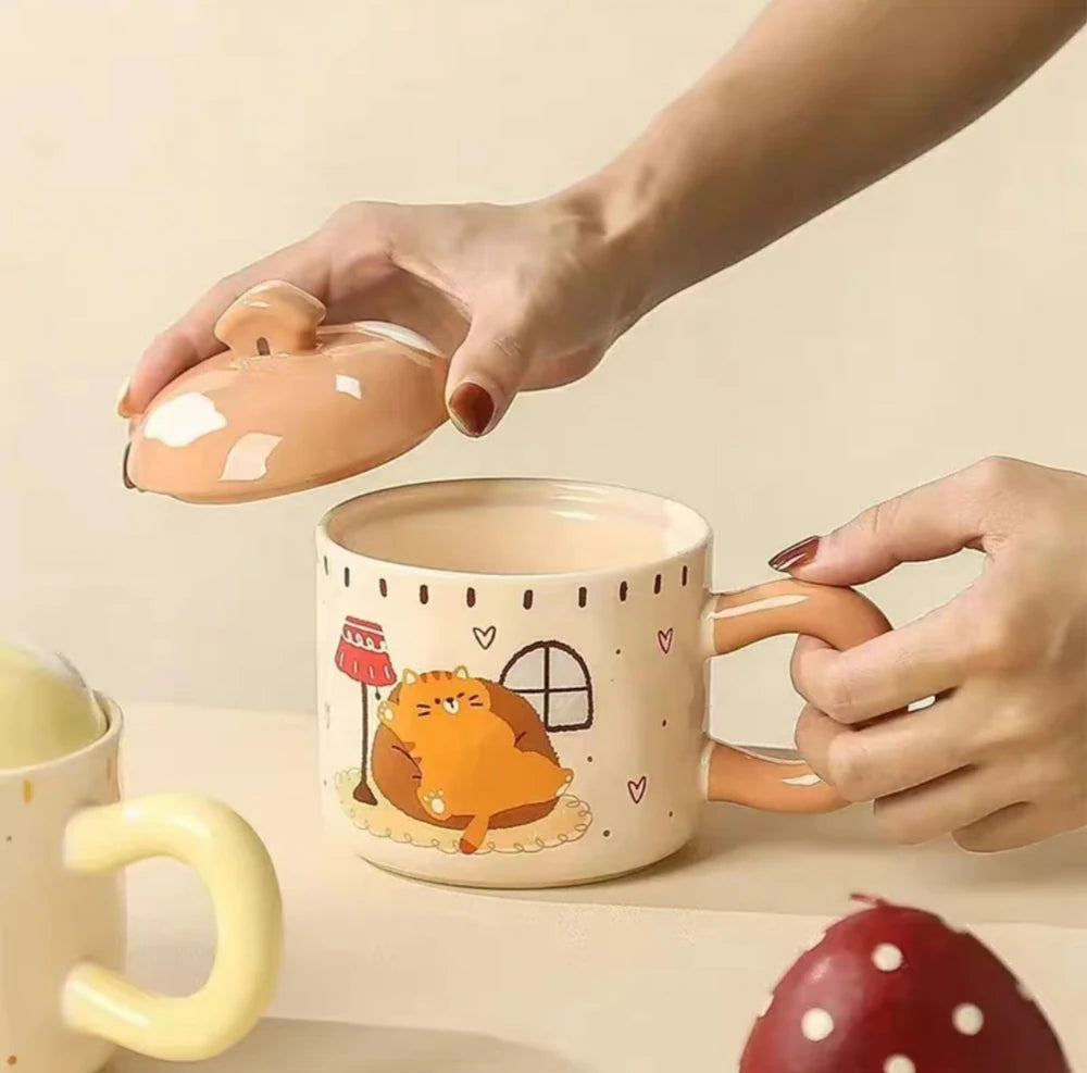 TAZA CERAMICA LAZY CAT