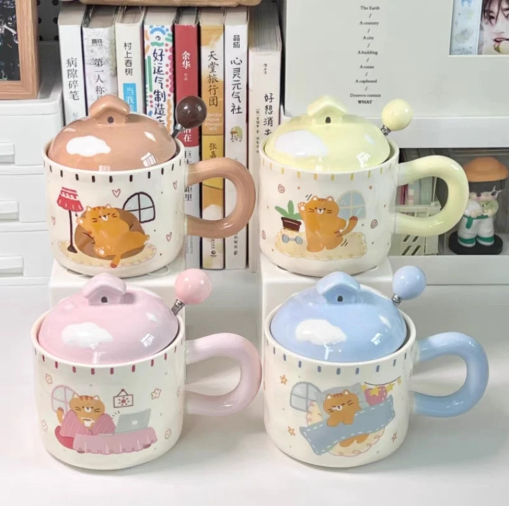 TAZA CERAMICA LAZY CAT