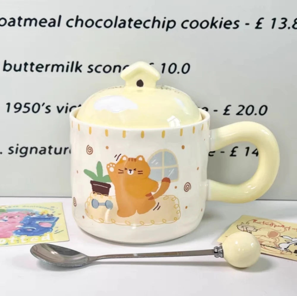 TAZA CERAMICA LAZY CAT