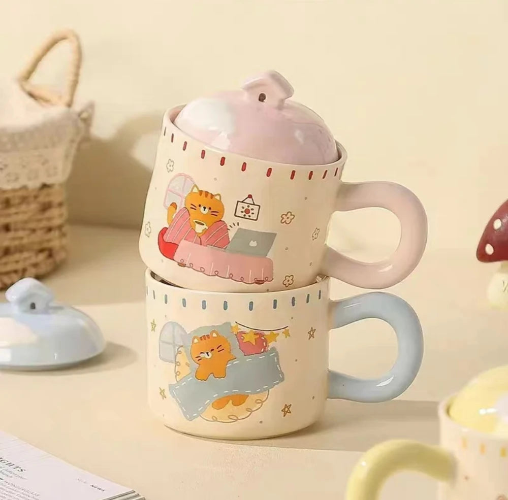 TAZA CERAMICA LAZY CAT