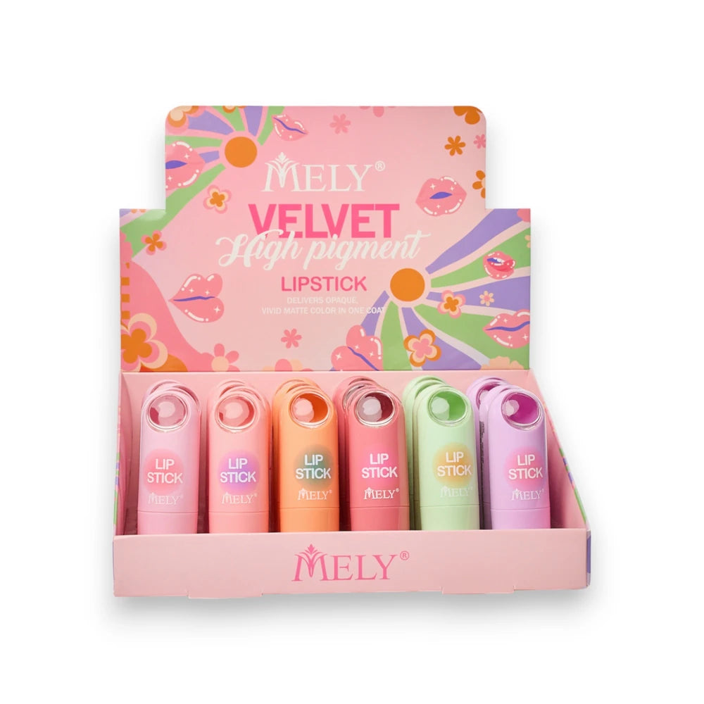 LABIAL LIPSTICK VELVET HIGH PIGMENT MELY