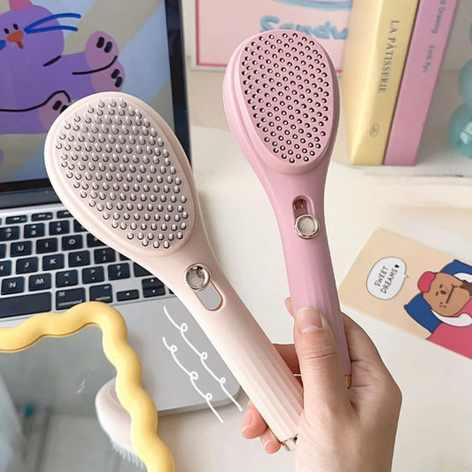 Cepillo Retractil + Masajeador para Cabello