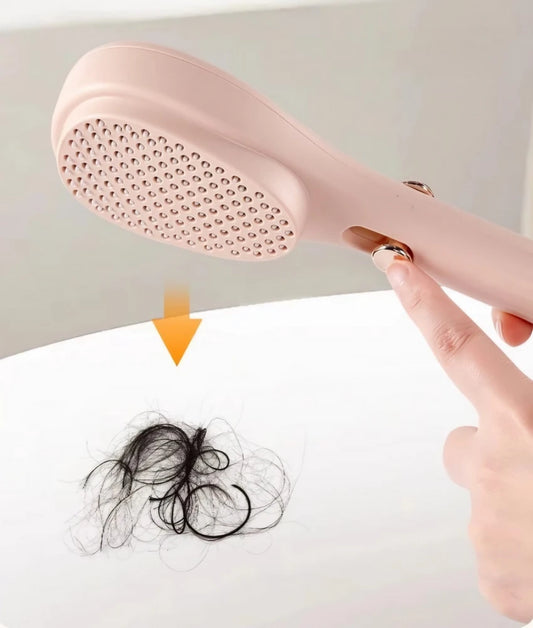 Cepillo Retractil + Masajeador para Cabello