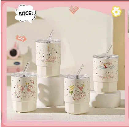 TAZA CERAMICA FELIZ CUMPLE ANIMALES