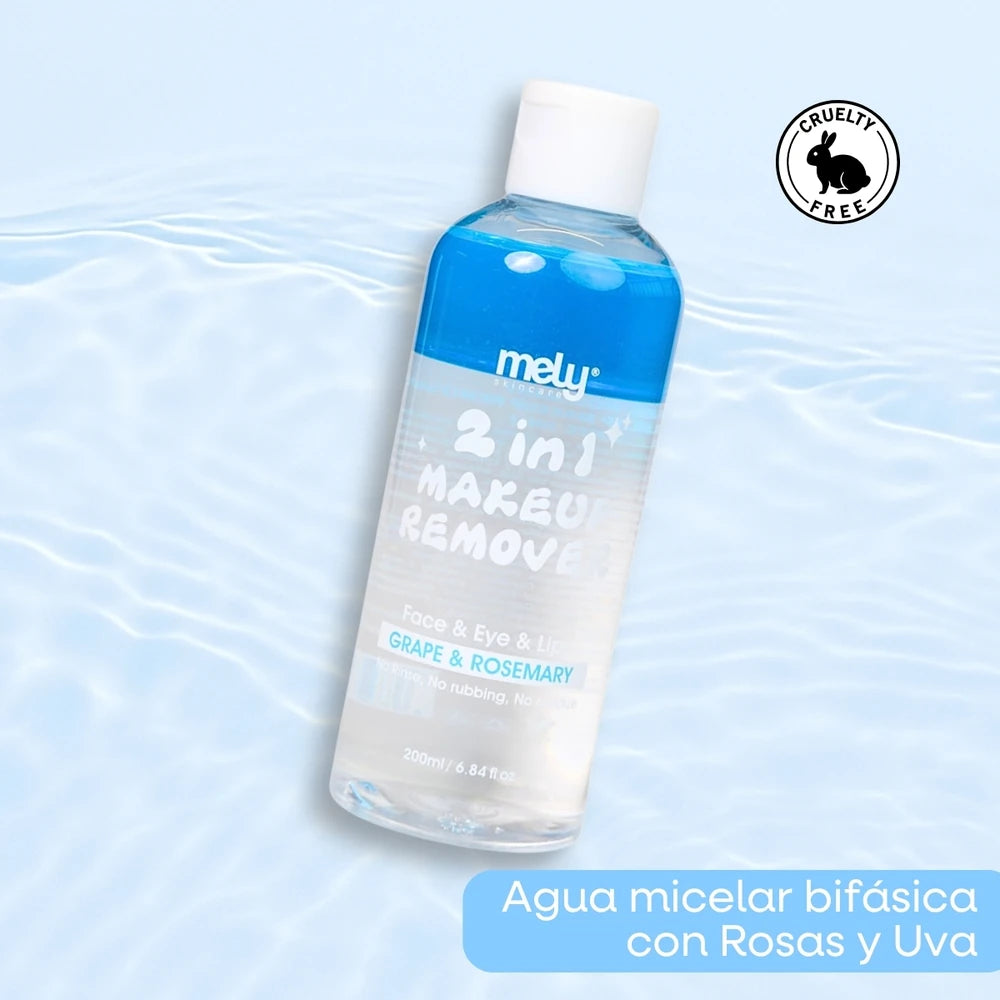 DESMAQUILLANTE 2EN1 CON UVA Y ROMERO 200ML MELY