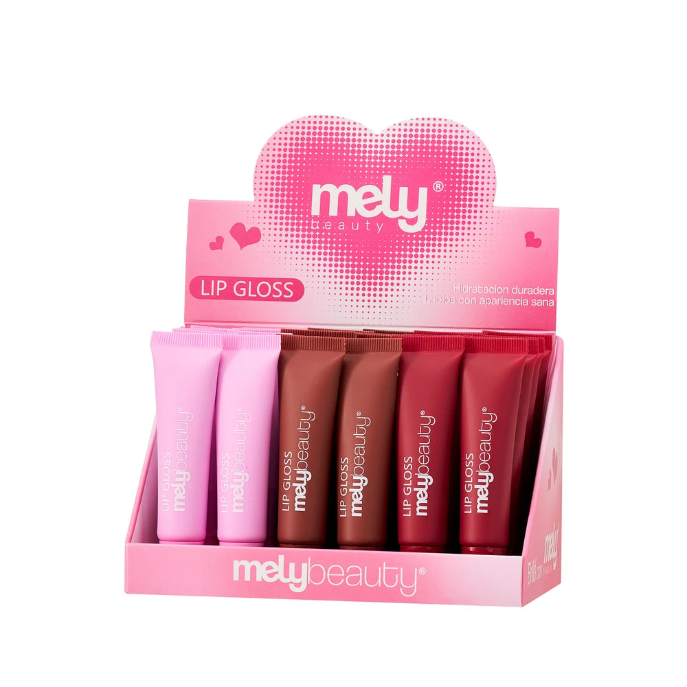 CAJA X24U LIP GLOSS EN BARRA MELY