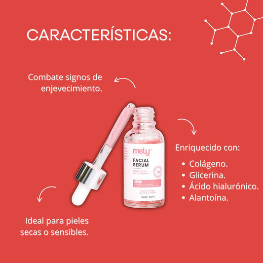 SERUM FACIAL CON COLAGENO MELY 30ML