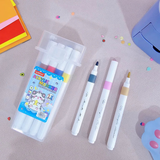 Estuche de Marcadores x 12Pcs